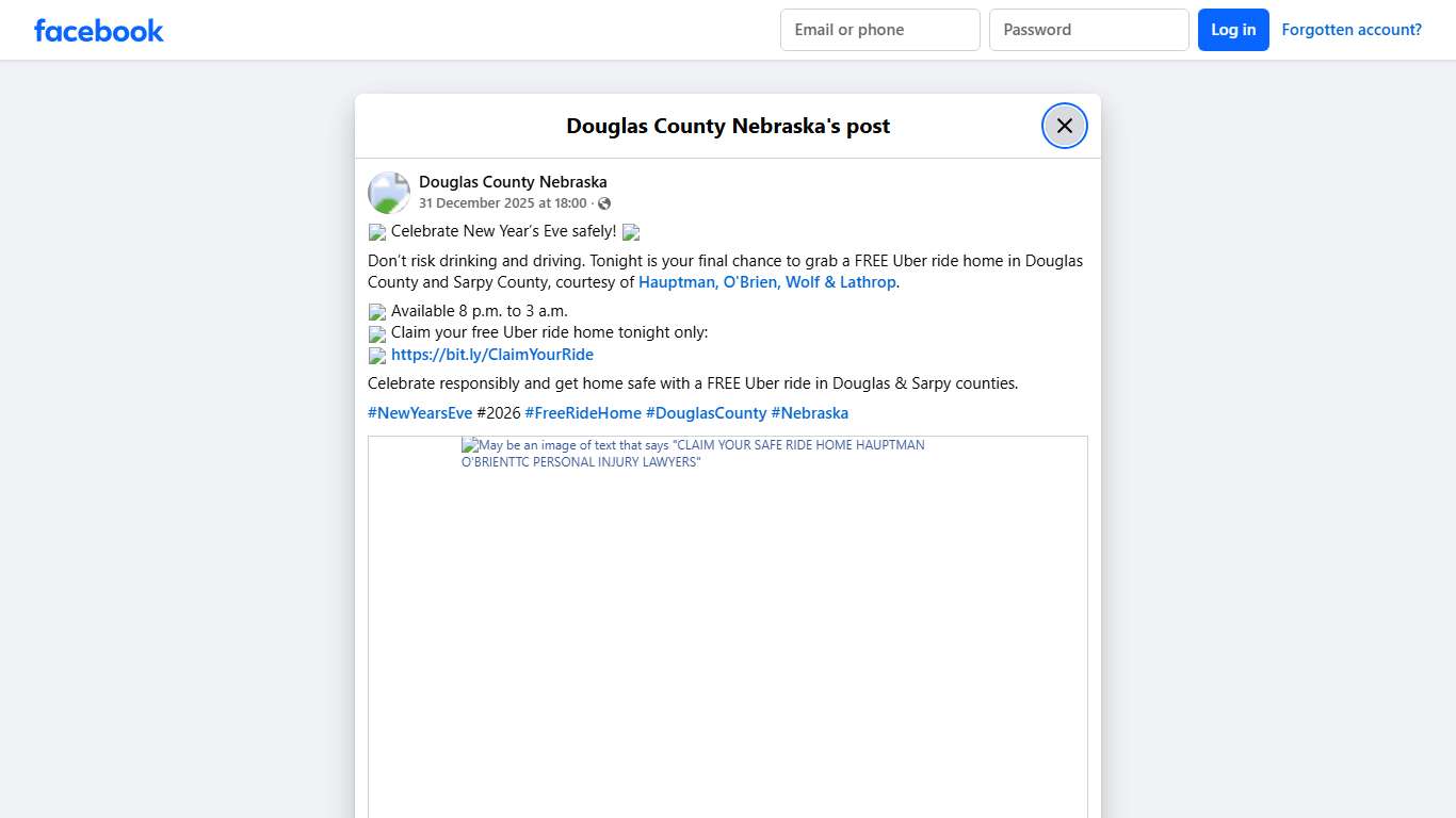 🎉 Celebrate New Year’s Eve... - Douglas County Nebraska | Facebook